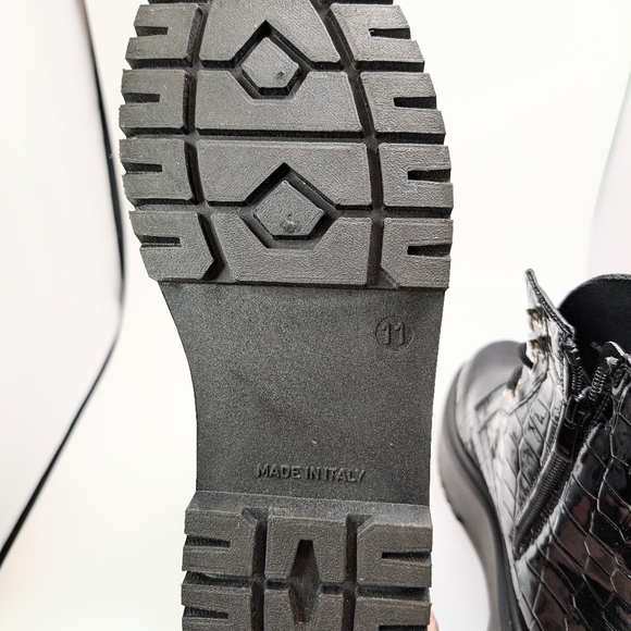 Steve Madden Keeghan combat black boots size 11 - Picture 10 of 13